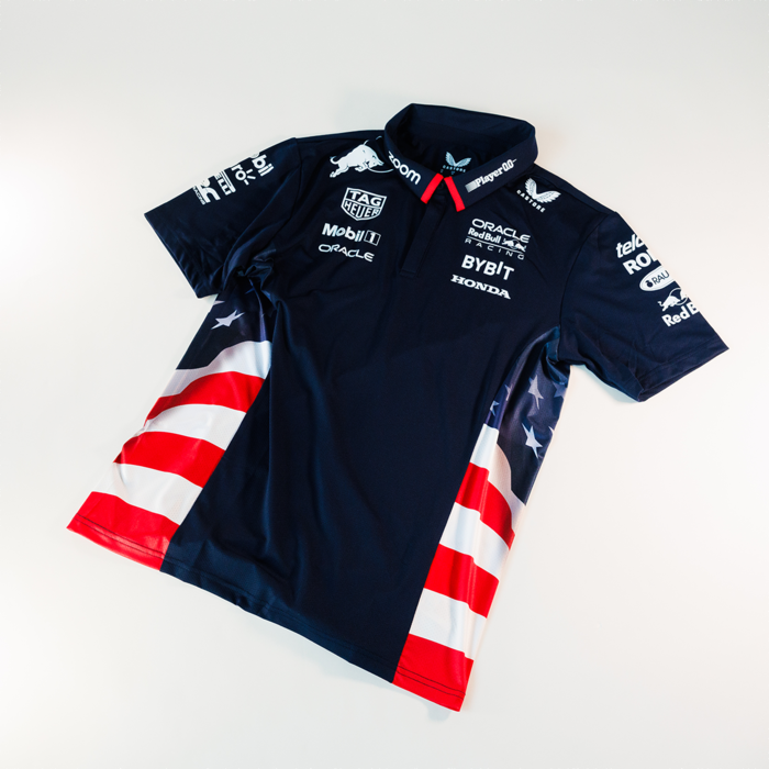 Mens - America Race Team Polo 2024 - Red Bull Racing image